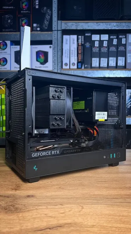 Збірка під замовлення: ігровий ПК DeepCool CH160 Black Tower / AMD Ryzen 7 5700X (8 (16) ядер по 3.4 - 4.6 GHz) / 32 GB DDR4 / 1000 GB SSD M.2 / nVidia GeForce RTX 4060, 8 GB GDDR6, 128-bit / 550W - зображення 10