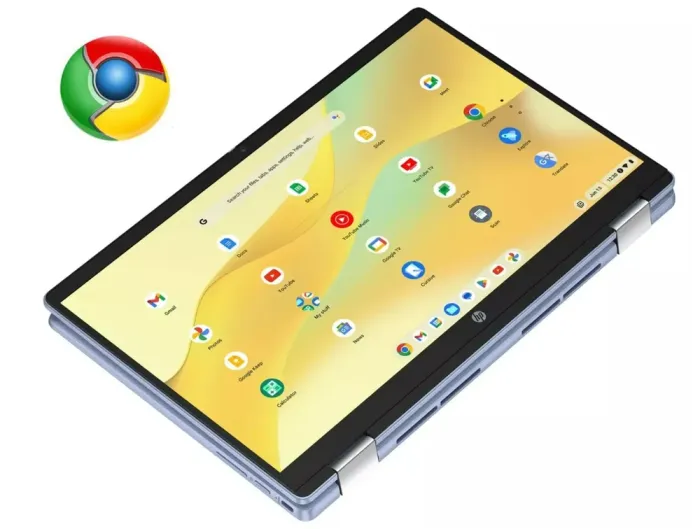 Ультрабук-трансформер HP Chromebook x360 14 G1 / 14" (1920x1080) IPS Touch / Intel Core i3-8130U (2 (4) ядра по 2.2 - 3.4 GHz) / 8 GB DDR4 / 64 GB eMMC / Intel UHD Graphics 620 / WebCam / ChromeOS б/в - зображення 1