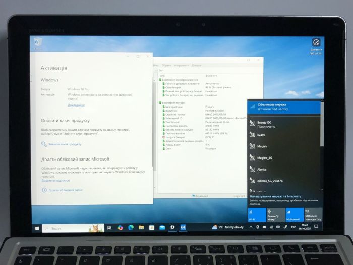 Нетбук-трансформер Б-клас HP Elite X2 1012 G2 / 12.3" (2736x1824) IPS Touch / Intel Core i5-7200U (2 (4) ядра по 2.5 - 3.1 GHz) / 16 GB DDR3 / 512 GB SSD / Intel HD Graphics 620 / WebCam / Win 10 Pro б/в - зображення 12