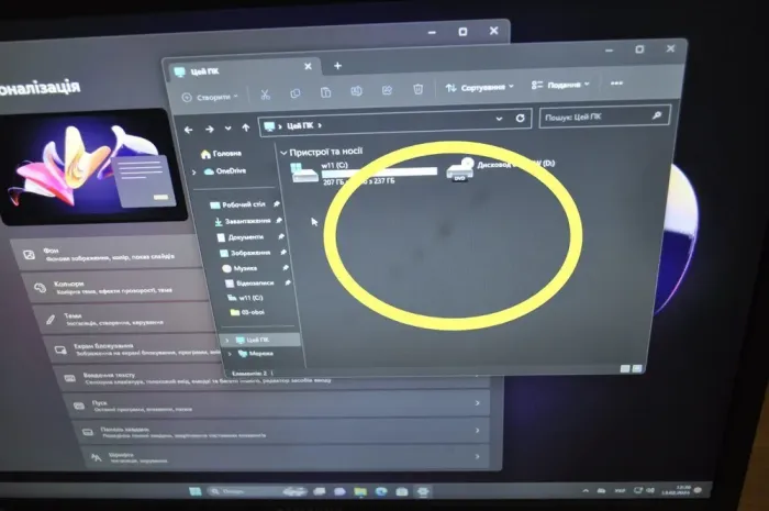 Монітор Б-клас Samsung SyncMaster S22A450BW/22" (1680x1050) TN/VGA, DVI/VESA 100x100 + Кабелі (VGA або DVI на вибір), блок живлення та кабель живлення б/в - зображення 3