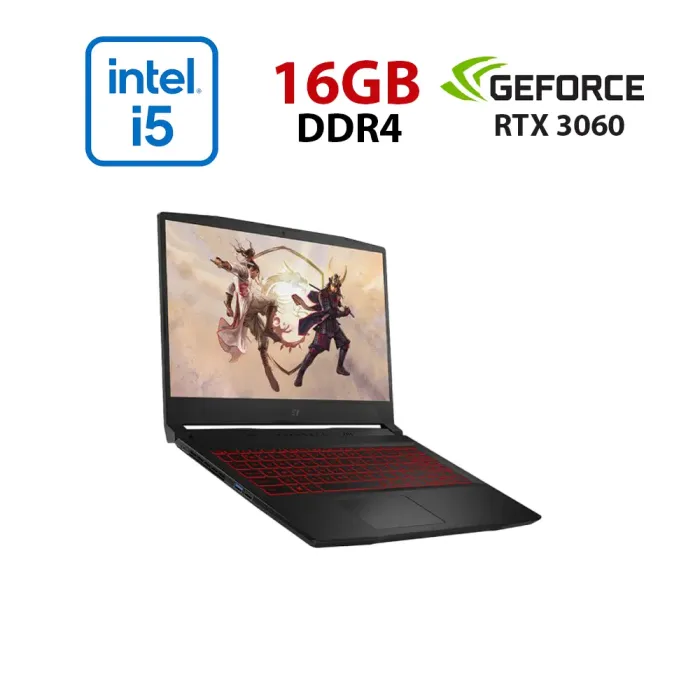 Ігровий ноутбук MSI Katana GF66 11UE-883NEU / 15,6" (1920x1080) IPS / Intel Core i5-11400H (6 (12) ядер по 2,2 - 4,5 ГГц) / 16 ГБ DDR4 / 960 ГБ SSD / nVidia GeForce RTX 3060, 6 ГБ GDDR6, 192-біт / Веб-камера б/в - зображення 1