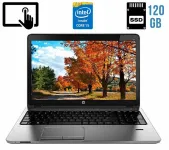 Ноутбук HP ProBook 450 G1 / 15.6" (1366x768) TN Touch / Intel Core i5-4200M (2 (4) ядра по 2.5 - 3.1 GHz) / 8 GB DDR3 / 120 GB SSD / Intel HD Graphics 4600 / WebCam / DVD-RW / HDMI б/в