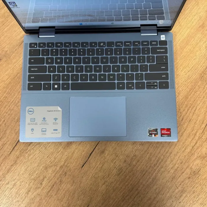 Ультрабук-трансформер Б-клас Dell Inspiron 14 7435 / 14" (1920x1200) IPS Touch / AMD Ryzen 5 7530U (6 (12) ядер по 2.0 - 4.5 GHz) / 8 GB DDR4 / 512 GB SSD / AMD Radeon RX Vega 7 Graphics / WebCam б/в - зображення 7