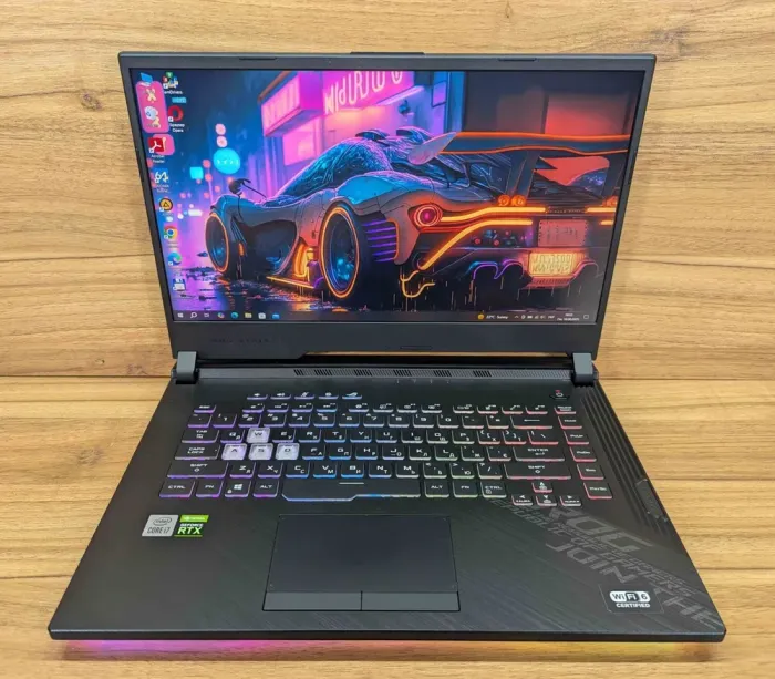 Ігровий ноутбук Asus ROG Strix G512L / 15.6" (1920x1080) IPS / Intel Core i7-10870H (8 (16) ядер по 2.2 - 5.0 GHz) / 16 GB DDR4 / 512 GB SSD / nVidia GeForce RTX 2060, 6 GB GDDR6, 192-bit / HDMI / Windows 10 б/в - зображення 2