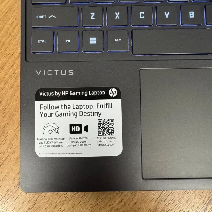 Ігровий ноутбук HP Victus 15-fb2082wm / 15.6" (1920x1080) IPS / AMD Ryzen 5 8645HS (6 (12) ядер по 4.3 - 5.0 GHz) / 8 GB DDR5 / 256 GB SSD NVMe / nVidia GeForce RTX 4050, 6 GB GDDR6, 96-bit / WebCam б/в - зображення 8