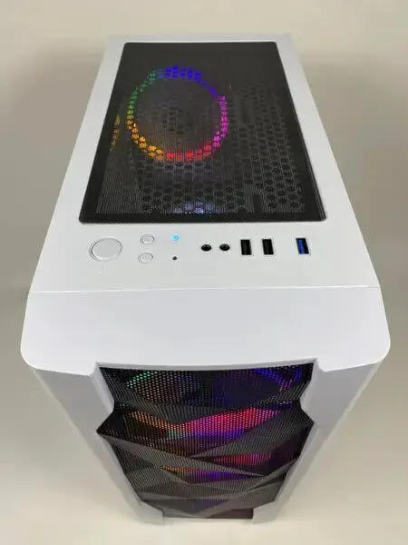 Ігровий ПК 1stPlayer White ATX / AMD Ryzen 5 2600 (6 (12) ядер 3,4 - 3,9 ГГц) / 16 ГБ DDR4 / 128 ГБ SSD + 1000 ГБ HDD / AMD Radeon RX 570, 8 ГБ GDDR5, 256-біт / 500 Вт / Asus Prime A520M-K б/в - зображення 3