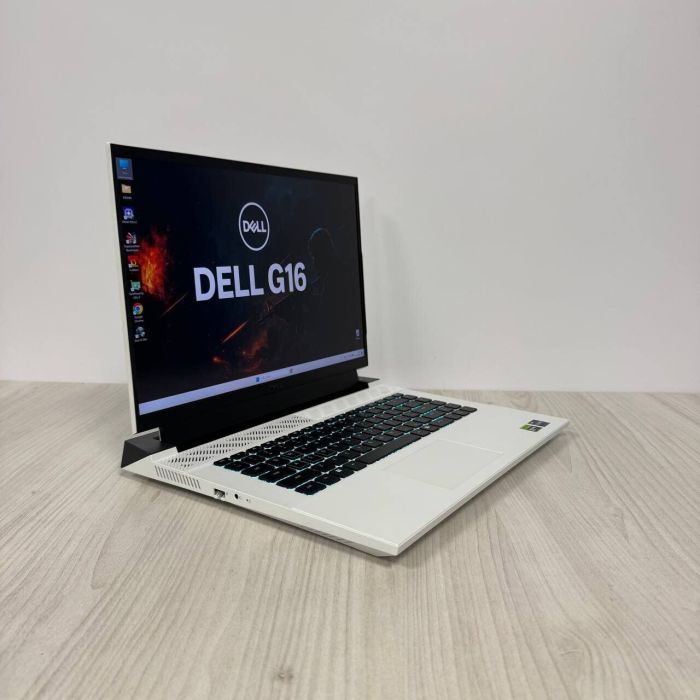 Ігровий ноутбук Dell G16 7630 White / 16" (2560x1600) IPS / Intel Core i9-13900HX (24 (32) ядра по 3,9 - 5,4 ГГц) / 32 ГБ DDR5 / 512 ГБ SSD NVMe / nVidia GeForce RTX 4070, 8 ГБ GDDR6, 128-біт / WebCam б/в - зображення 4