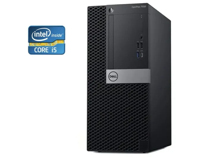 ПК Dell OptiPlex 7050 Tower / Intel Core i5-7400 (4 ядра по 3.0 - 3.9 GHz) / 8 GB DDR4 / 256 GB SSD / Intel HD Graphics 630 / Win 10 б/в - зображення 1