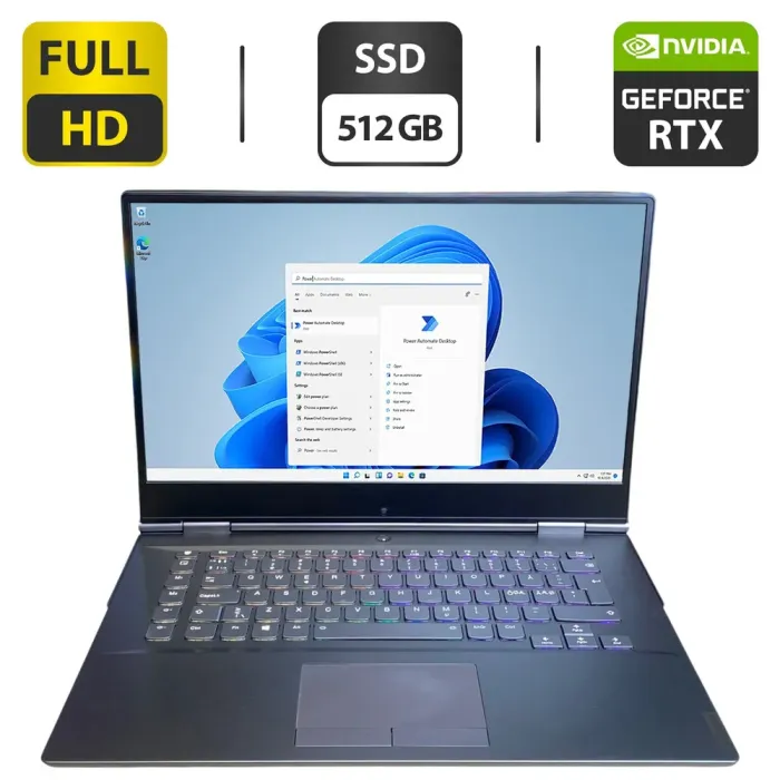 Ігровий ноутбук Lenovo Legion Y740 / 15.6" (1920x1080) IPS / Intel Core i7-9750H (6 (12) ядер по 2.6 - 4.5 GHz) / 16 GB DDR4 / 512 GB SSD / nVidia GeForce RTX 2060, 6 GB GDDR6, 192-bit / WebCam б/в - зображення 1