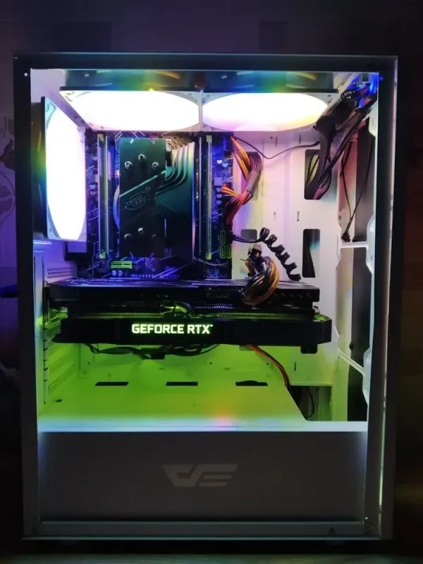 Ігровий ПК DarkFlash DK151 Tower NEW / Intel Xeon E5-2697 v3 (14 (28) ядер по 2.6 - 3.6 GHz) / 64 GB DDR4 / 480 GB SSD NEW + 1000 GB SSD M.2 NEW / nVidia GeForce RTX 3070, 8 GB GDDR6, 256-bit / HDMI / 600W б/в - зображення 6