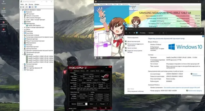 Ультрабук Lenovo IdeaPad 5 14IIL05 / 14" (1920x1080) TN / Intel Core i3-1005G1 (2 (4) ядра по 1.2 - 3.4 GHz) / 8 GB DDR4 / 128 GB SSD / Intel UHD Graphics / WebCam / Win 10 б/в - зображення 6