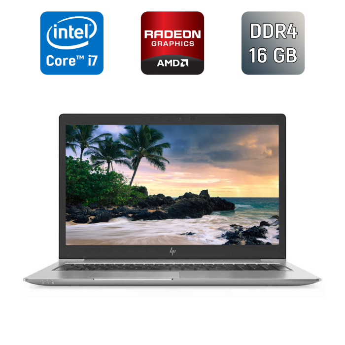 Мобільна робоча станція HP Zbook 15U G5 / 15,6" (1920x1080) IPS / Intel Core i7-8550U (4 (8) ядра по 1.8 - 4.0 GHz) / 16 GB DDR4 / 512 GB SSD / AMD Radeon Pro WX 3100, 2 GB GDDR5, 128-bit / TouchID / WebCam / Windows 10 б/в - изображение 1