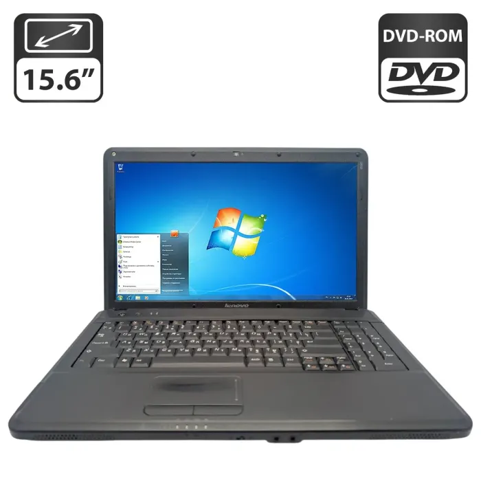Ноутбук Lenovo G550 / 15,6" (1366x768) TN / Intel Pentium T4500 (2 ядра по 2,3 ГГц) / 4 ГБ DDR3 / 320 ГБ HDD / Intel Graphics / WebCam / DVD-ROM / АКБ не тримає заряд б/в - зображення 1