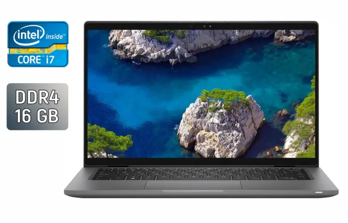 Ультрабук Dell Latitude 7430 / 14" (1920x1080) IPS / Intel Core i7-1265U (10 (12) ядер по 3.6 - 4.8 GHz) / 16 GB DDR4 / 512 GB SSD / Intel Iris Xe Graphics / TouchID / WebCam / Windows 11 б/в - зображення 1