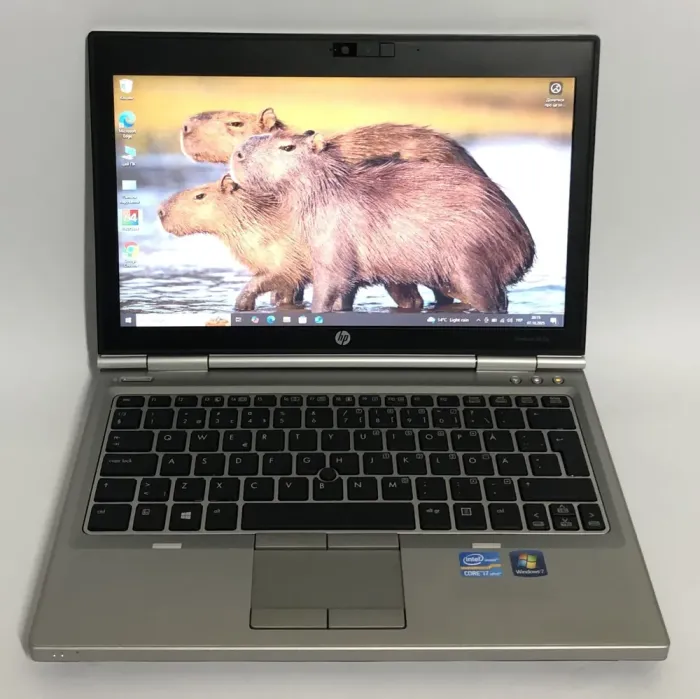 Нетбук Б-клас HP EliteBook 2570p / 12.5" (1366x768) TN / Intel Core i7-3520M (2 (4) ядра по 2.9 - 3.6 GHz) / 4 GB DDR3 / 320 GB HDD / Intel HD Graphics 4000 / WebCam / DVD-ROM / Win 10 Pro б/в - зображення 2