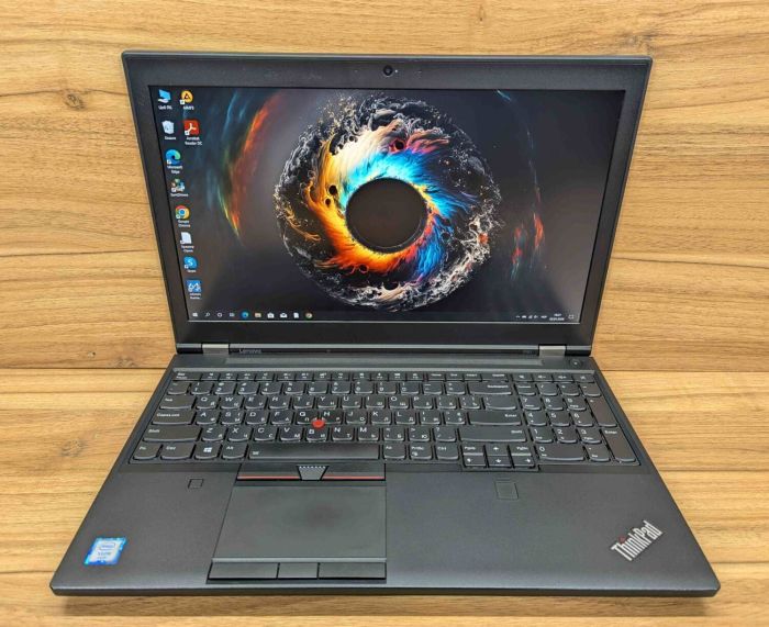 Мобільна робоча станція Lenovo ThinkPad P51 / 15,6" (1920x1080) IPS / Intel Xeon E3-1505M v6 (4 (8) ядра по 3.0 - 4.0 GHz) / 32 GB DDR4 / 512 GB SSD / nVidia Quadro M2200, 4 GB GDDR5, 128-bit / WebCam / TouchID / Windows 10 б/в - изображение 2