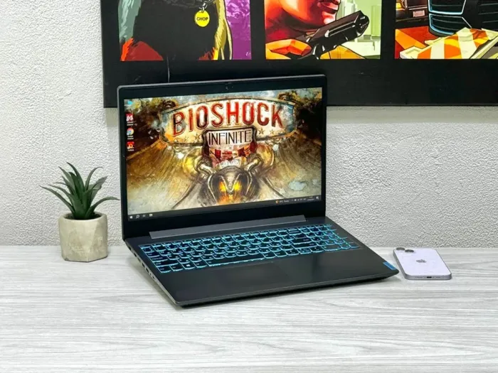 Ігровий ноутбук Б-клас Lenovo IdeaPad L340-15IRH Gaming / 15.6" (1920x1080) IPS / Intel Core i5-9300HF (4 (8) ядра по 2.4 - 4.1 GHz) / 16 GB DDR4 / 256 GB SSD M.2 + 1000 GB HDD / nVidia GeForce GTX 1650, 4 GB GDDR5, 128-bit / WebCam / Win 11 Home б/в - зображення 3