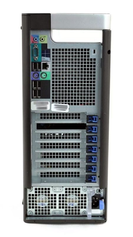 Сервер Dell Precision T7810 Tower / 2x Intel Xeon E5-2683 v4 (16 (32) ядер по 2.1 - 3.0 GHz) / 256 GB DDR4 / 256 GB SSD M.2 / 685W / Win 10 Pro б/в - зображення 3