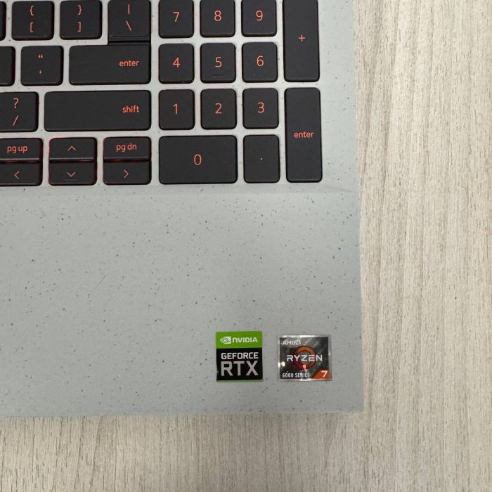 Ігровий ноутбук Б-класу Dell G15 5525 / 15,6" (1920x1080) IPS / AMD Ryzen 7 6800H (8 (16) ядер по 3,2 - 4,7 ГГц) / 16 ГБ DDR5 / 512 ГБ SSD / nVidia GeForce RTX 3050 Ti, 4 ГБ GDDR6, 128-біт / Веб-камера б/в - зображення 9