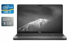 Ультрабук Б-клас Dell Latitude 5500 / 15.6" (1366x768) TN / Intel Core i5-8365U (4 (8) ядра по 1.6 - 4.1 GHz) / 8 GB DDR4 / 256 GB SSD / Intel UHD Graphics 620 / WebCam / Windows 10 б/в