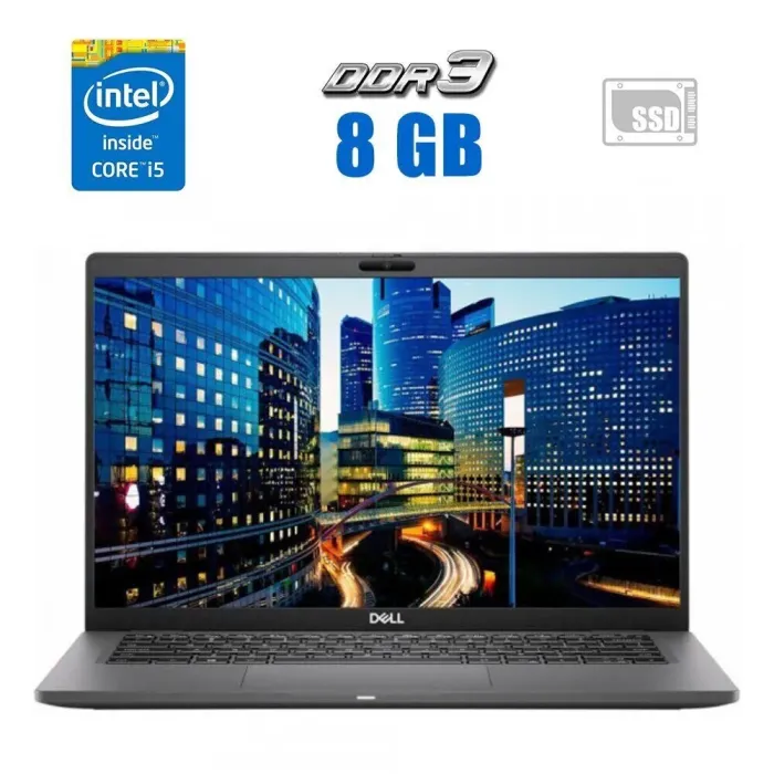 Ультрабук Dell Latitude 7410 / 14" (1920x1080) IPS / Intel Core i5-10310U (4 (8) ядра по 1.7 - 4.4 GHz) / 8 GB DDR4 / 120 GB SSD / Intel UHD Graphics / WebCam б/в - зображення 1