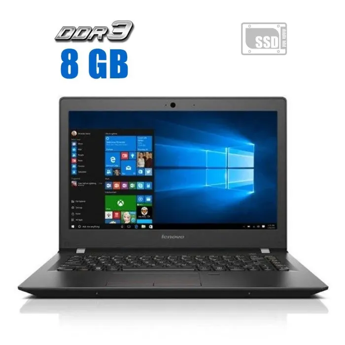 Ультрабук Lenovo E31-80 / 13.3" TN / Intel Core i3-6006U (2(4) ядра по 2GHz) / 8GB DDR3 / 128GB SSD / HD Graphics 520 / WebCam б/в - зображення 1