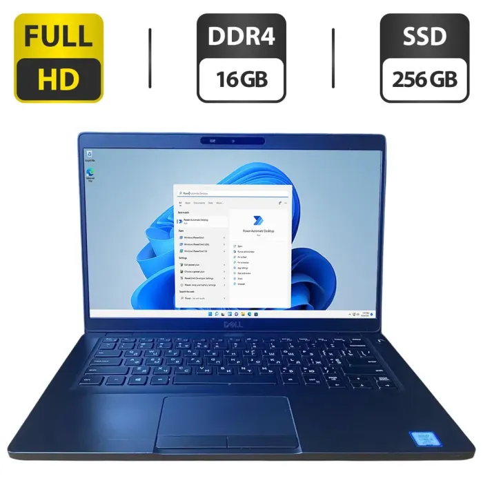 Ультрабук Dell Latitude 5400 / 14" (1920x1080) IPS Touch / Intel Core i5-8365U (4 (8) ядра по 1.6 - 4.1 GHz) / 16 GB DDR4 / 256 GB SSD / Intel UHD Graphics 620 / WebCam б/в - зображення 1