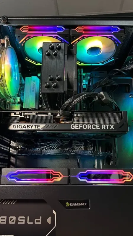 Збірка під замовлення: ігровий ПК GameMax Revolt Black Tower / AMD Ryzen 7 7700 (8 (16) ядер по 3.8 - 5.3 GHz) / 32 GB DDR5 / 1000 GB SSD M.2 / nVidia GeForce RTX 5070, 12 GB GDDR7, 192-bit / 750W - зображення 8