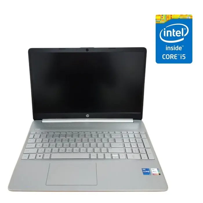 Ультрабук HP 15s-fq5451nd / 15.6" (1920x1080) IPS / Intel Core i5-1235U (10 (12) ядер по 3.3 - 4.4 GHz) / 16 GB DDR4 / 512 GB SSD / Intel Iris Xe Graphics / WebCam / Win 11 Home б/в - зображення 1