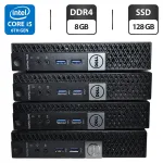 Неттоп Dell OptiPlex 7040 USFF / Intel Core i5-6500T (4 ядра по 2,5 - 3,1 ГГц) / 8 ГБ DDR4 / 128 ГБ SSD / Intel HD Graphics 530 / Windows 11 Pro / Блок живлення б/в