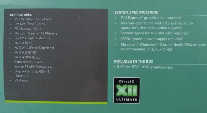 Дискретна відеокарта KFA2 GeForce RTX 3070 EX, 8 GB GDDR6, 256-bit / DisplayPort, HDMI (1-Click OC) (37NSL6MD2V7K) б/в - зображення 7
