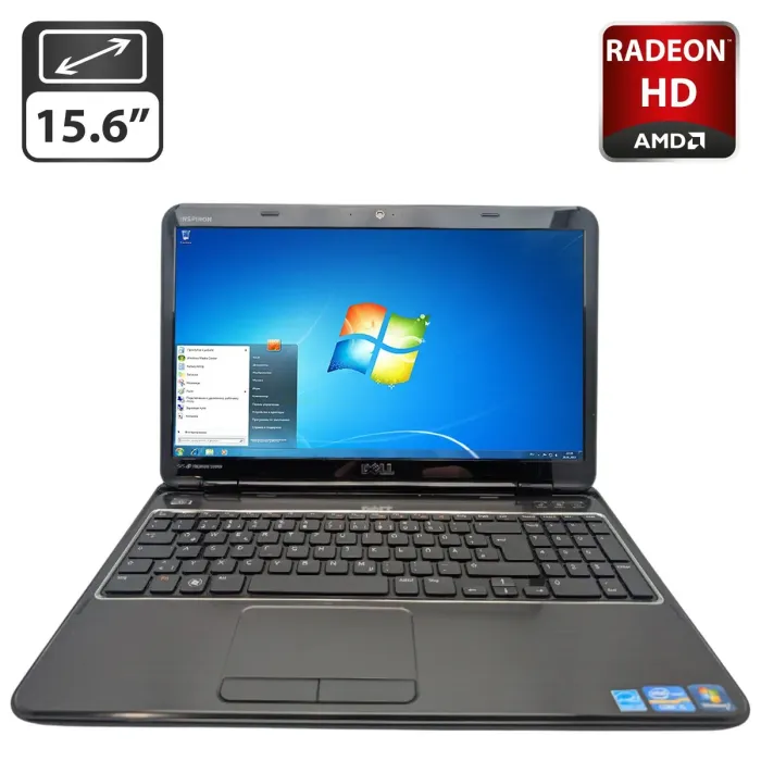 Ноутбук Dell Inspiron N5110 / 15.6" (1366x768) TN / Intel Core i5-2410M (2 (4) ядра по 2.3 - 2.9 GHz) / 6 GB DDR3 / 320 GB HDD / AMD Radeon HD 6470M, 512 MB GDDR3, 64-bit / WebCam / DVD-ROM б/в - зображення 1