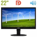Монітор Philips Brilliance 220B4L / 22" (1680x1050) TN / DisplayPort, DVI, VGA, Audio / VESA 100x100 / Вбудовані колонки 2x 1.5W б/в