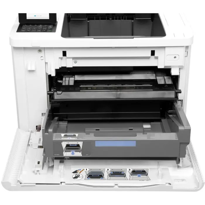 Принтер HP LaserJet Enterprise M607dn / Лазерная монохромная печать / 1200x1200 dpi / A4 / 55 стр/мин / Ethernet, USB 2.0 / Дуплекс б/в - зображення 4