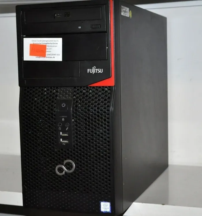 Комп'ютер Fujitsu Esprimo P556 E85 Tower / Intel Core i3-6100 (2 (4) ядра по 3.7 GHz) / 4 GB DDR4 / 320 GB HDD / Intel HD Graphics 530 / DVD-ROM б/в - зображення 2