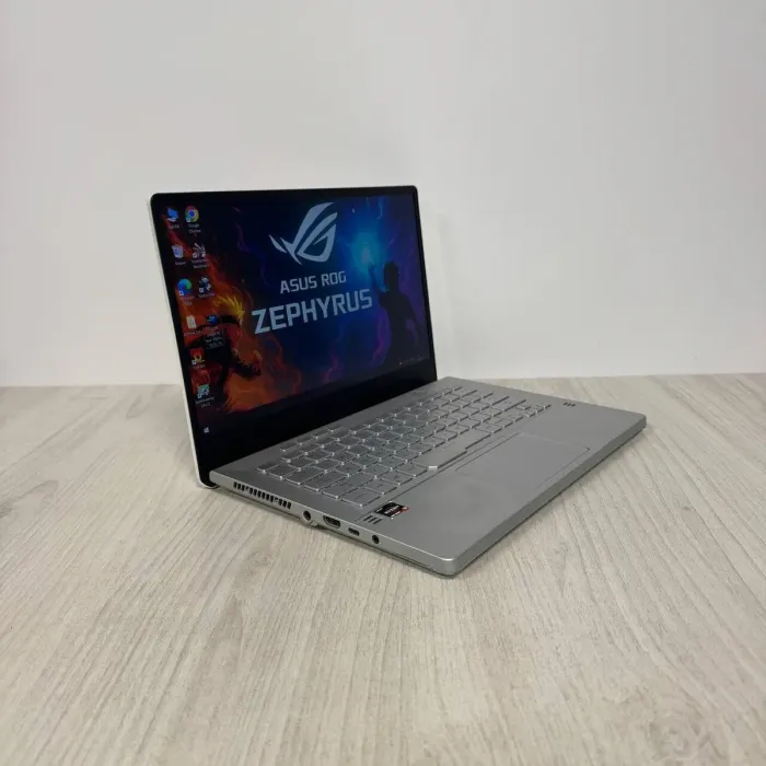 Ігровий ультрабук Б-класу Asus ROG Zephyrus G14 GA401IV / 14" (1920x1080) IPS / AMD Ryzen 9 4900HS (8 (16) ядер по 3,0 - 4,3 ГГц) / 16 ГБ DDR4 / 1000 ГБ SSD NVMe / nVidia GeForce RTX 2060 Max-Q, 6 ГБ GDDR6, 192-біт б/в - зображення 5