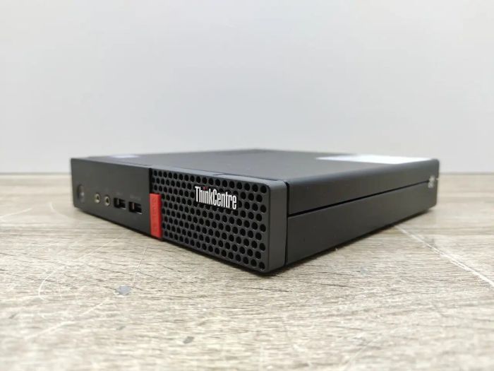 Неттоп Lenovo ThinkCentre M910q Tiny USFF / Intel Core i5-6500T (4 ядра по 2.5 - 3.1 GHz) / 8 GB DDR4 / 240 GB SSD / Intel HD Graphics 530 б/в - зображення 5