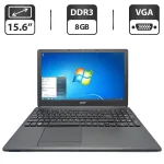 Ноутбук Acer Aspire E1-530 / 15.6" (1366x768) TN / Intel Pentium 2117U (2 ядра по 1.8 GHz) / 8 GB DDR3 / 320 GB HDD / Intel HD Graphics / WebCam / DVD-ROM б/в