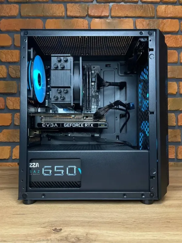 Складання під замовлення: ігровий ПК Qube Wind Black Tower / Intel Core i3-12100F (4(8) ядра по 3.3-4.3GHz) / 16GB DDR4 / 1000GB SSD M.2 / GeForce RTX 3060, 12GB GDDR6, 192-bit / HDMI / 650W - зображення 5