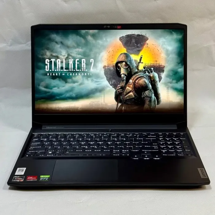 Ігровий ноутбук Lenovo IdeaPad Gaming 3 15ACH6 / 15.6" (1920x1080) IPS / AMD Ryzen 7 5800H (8 (16) ядер по 3.2 - 4.4 GHz) / 16 GB DDR4 / 512 GB SSD M.2 / nVidia GeForce RTX 3050, 4 GB GDDR6, 128-bit / WebCam б/в - зображення 3