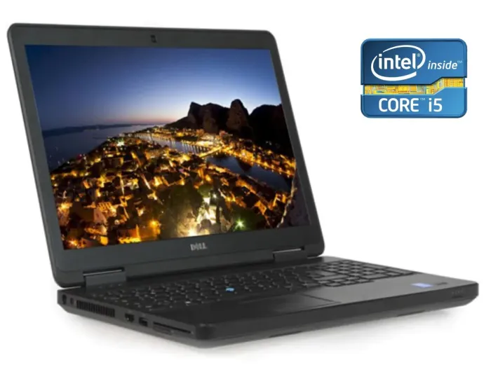 Ноутбук Dell Latitude E5540 / 15.6" TN / Intel Core i5-4310U (2(4) ядра по 2-3GHz) / 8GB DDR3 / 250GB SSD / HD Graphics 4400 / WebCam / DVD-ROM / Win 10 Pro б/в - зображення 1