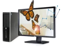 Комплект ПК: HP Compaq Pro 6300 SFF / Intel Core i5-3450 (4 ядра по 3.1 - 3.5 GHz) / 8 GB DDR3 / 500 GB HDD / Intel HD Graphics 2500 + Монітор Dell UltraSharp U2412M / 24" (1920x1200) IPS / 1x DP, 1x DVI, 1x VGA, 5x USB 2.0 / VESA 100x100 / Pivot б/в