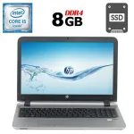 Ноутбук Б-клас HP ProBook 450 G3 / 15.6" (1920x1080) TN / Intel Core i5-6200U (2 (4) ядра по 2.3 - 2.8 GHz) / 8 GB DDR4 / 240 GB SSD / Intel HD Graphics 520 / WebCam / DVD-RW / HDMI б/в