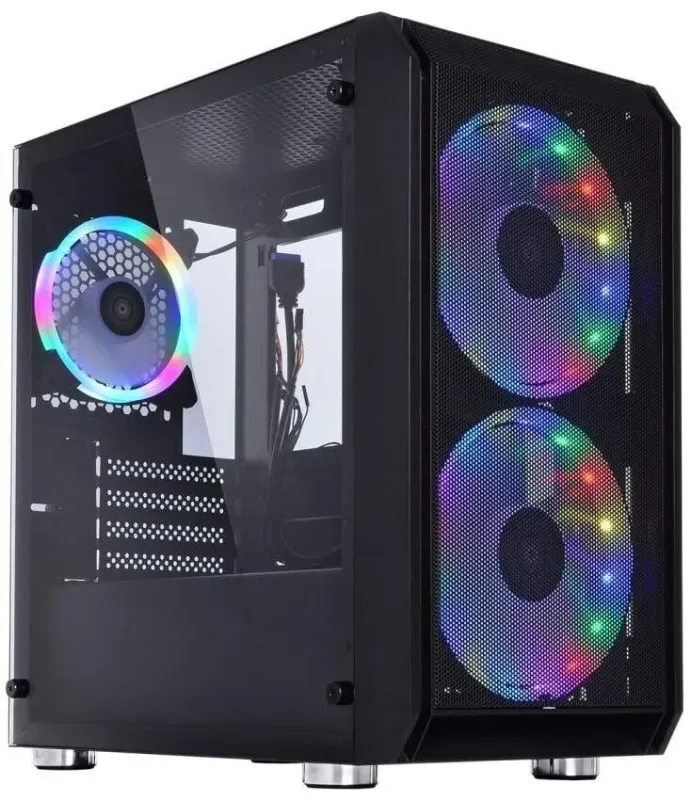 Збірка під замовлення: ігровий ПК Qube Neptune Tower / AMD Ryzen 5 5500 (6 (12) ядер по 3.6 - 4.2 GHz) / 16 GB DDR4 / 256 GB SSD M.2 + 1000 GB HDD / nVidia GeForce RTX 2060, 6 GB GDDR6, 192-bit / HDMI / 550W - зображення 3