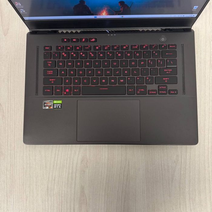 Ігровий ноутбук Б-класу Asus ROG Zephyrus G15 GA503QR / 15,6" (2560x1440) IPS / AMD Ryzen 9 5900HS (8 (16) ядер по 3.0 - 4.6 GHz) / 16 GB DDR4 / 1000 GB SSD NVMe / nVidia GeForce RTX 3070, 8 GB GDDR6, 256-bit б/в - зображення 7