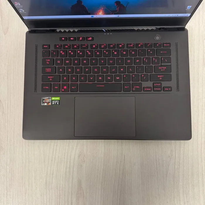 Ігровий ноутбук Б-класу Asus ROG Zephyrus G15 GA503QR / 15,6" (2560x1440) IPS / AMD Ryzen 9 5900HS (8 (16) ядер по 3.0 - 4.6 GHz) / 16 GB DDR4 / 1000 GB SSD NVMe / nVidia GeForce RTX 3070, 8 GB GDDR6, 256-bit б/в - зображення 7