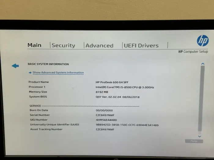 Комп'ютер HP ProDesk 600 G4 SFF / Intel Core i5-8500 (6 ядер по 3.0 - 4.1 GHz) / 8 GB DDR4 / no HDD / Intel UHD Graphics 630 / 180W / DVD-RW / DisplayPort б/в - зображення 11