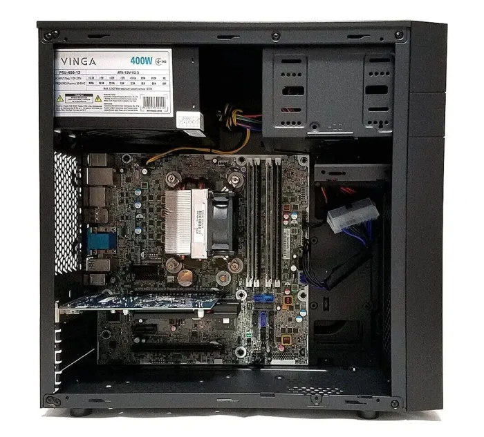 Ігровий ПК Vinga CS112B Tower / Intel Xeon E3-1240 v3 (4 (8) ядра по 3.4 - 3.8 GHz) / 32 GB DDR3 / 256 GB SSD / AMD Radeon R9 350, 2 GB GDDR5, 128-bit б/в - зображення 4