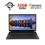 Ігровий ноутбук Б-класу Dell Alienware M17 R5 / 17,3" (1920x1080) IPS / AMD Ryzen 7 6800H (8 (16) ядер по 3,2 - 4,7 ГГц) / 32 ГБ DDR4 / 1440 ГБ SSD / nVidia GeForce RTX 3070 Ti, 8 ГБ GDDR6, 256-біт / Веб-камера б/в