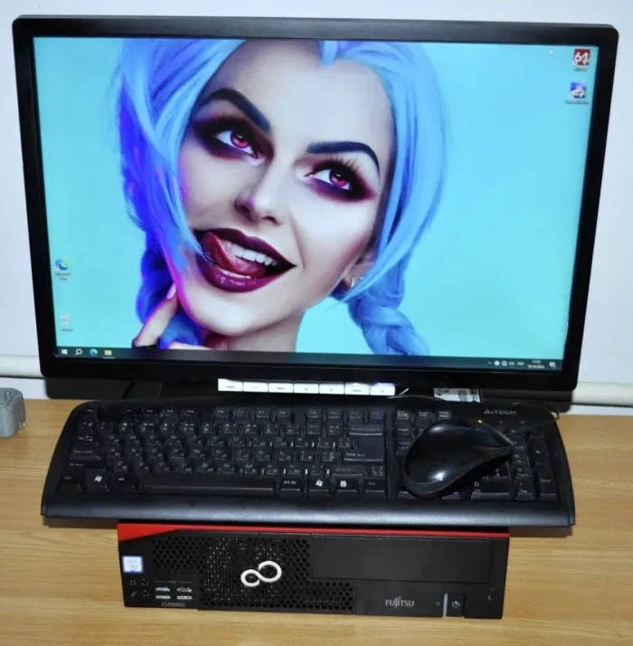 Комплект ПК: Fujitsu D757 E90 SFF / Intel Core i5-6500 (4 ядра по 3.2 - 3.6 GHz) / 16 GB DDR4 / 240 GB SSD + 320 GB HDD / Intel HD Graphics + Монітор Б-клас 22" (1680x1050) TN / VGA+ Windows 11 Pro б/в - зображення 7